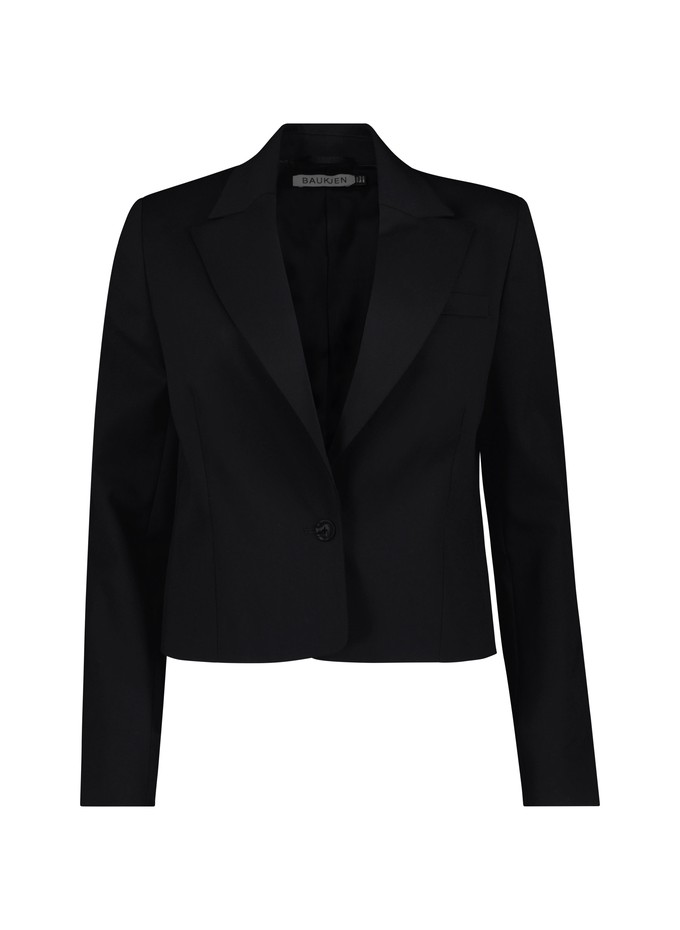 Pelin Wool Blend Cropped Blazer from Baukjen
