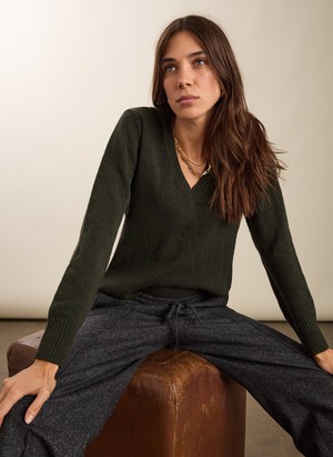 Fera Wool Blend Wide Leg Trousers from Baukjen