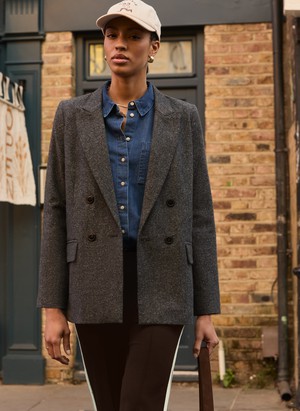 Eugenie Wool Blend Tailored Blazer from Baukjen