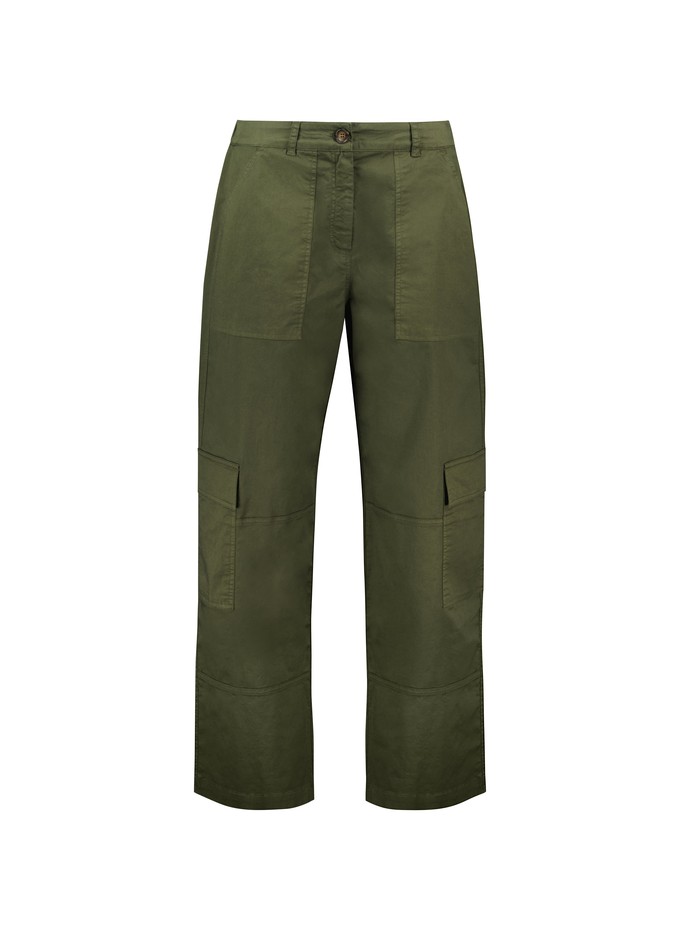 Zenya Organic Cotton Wide Leg Cargo Trousers from Baukjen