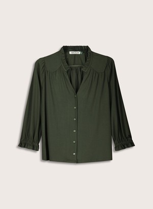Annie Ruffle Collar Blouse from Baukjen