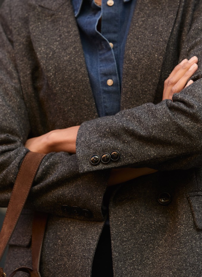 Eugenie Wool Blend Tailored Blazer from Baukjen