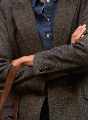 Eugenie Wool Blend Tailored Blazer from Baukjen