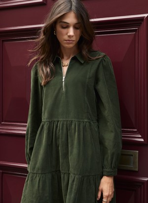 Jean Organic Corduroy Midi Dress from Baukjen