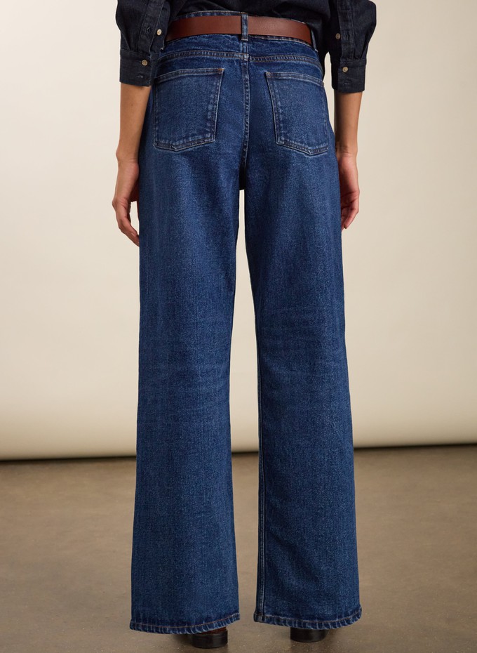 Organic Stretch Cotton Wide Leg Slouch Jeans from Baukjen