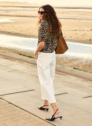 Reece Organic Cotton Stretch Barrel Leg Cargo Jeans from Baukjen