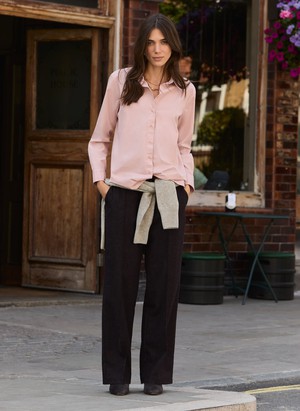 Fera Wool Blend Wide Leg Trousers from Baukjen
