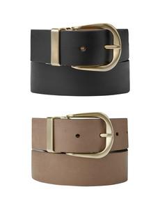 Baukjen Reversible Gold Buckle Belt via Baukjen