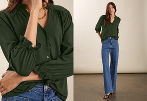 Annie Ruffle Collar Blouse from Baukjen