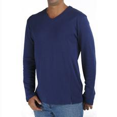 Men V-Neck T-Shirt in Organic Pima Cotton via B.e Quality
