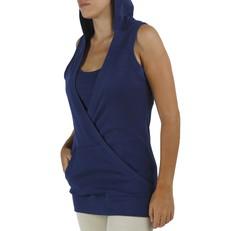 Sleeveless Hooded Top in Organic Pima from B.e Quality