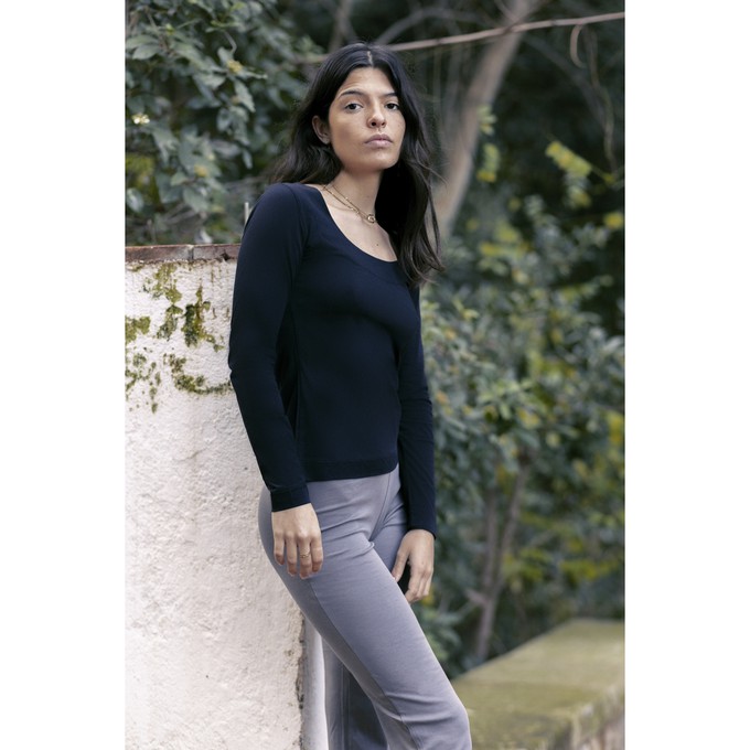 Long Sleeve Top in Organic Pima Cotton from B.e Quality