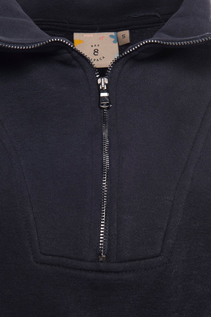 Zipped Neck Sweatshirt from Bee & Alpaca