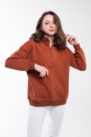 Zipped Neck Sweatshirt from Bee & Alpaca