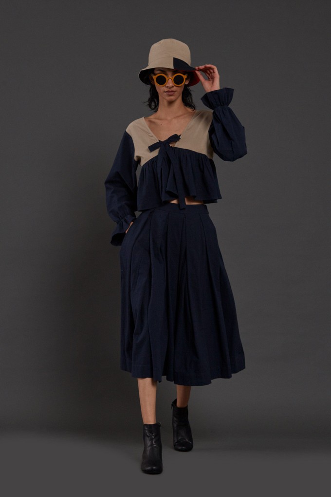 Brigitte Skirt Set Blue from Bhoomi