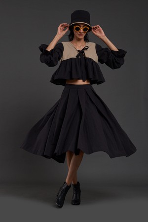 Brigitte Skirt Set Black from Bhoomi