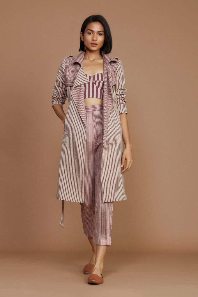 Megan Trench Coat Mauve from Bhoomi