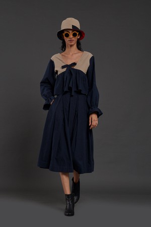 Brigitte Skirt Set Blue from Bhoomi