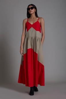 Lillet Dress Red via Bhoomi