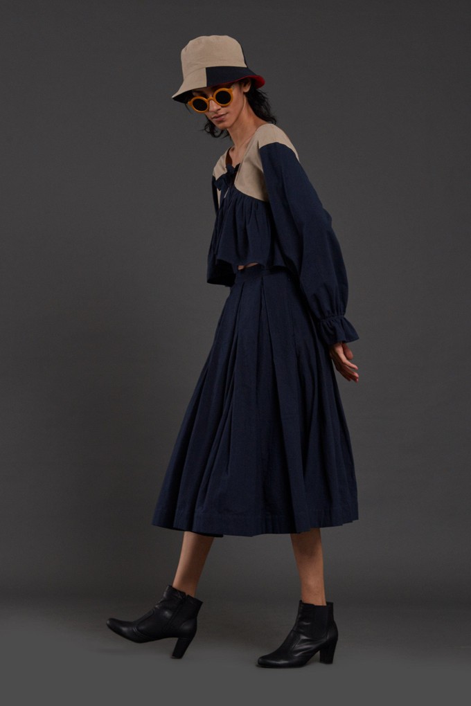 Brigitte Skirt Set Blue from Bhoomi