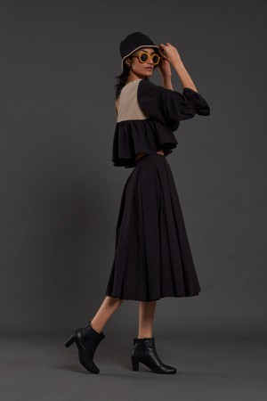 Brigitte Skirt Set Black from Bhoomi