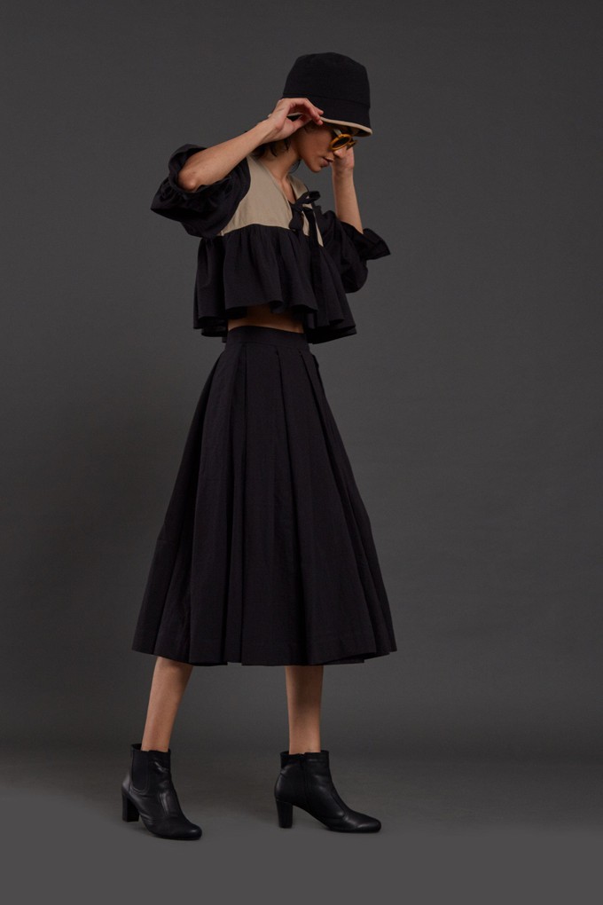 Brigitte Skirt Set Black from Bhoomi
