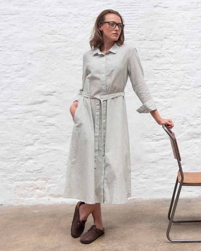Rita Striped Shirt Dress from BIBICO