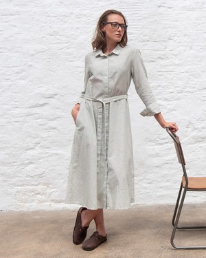 Rita Striped Shirt Dress from BIBICO