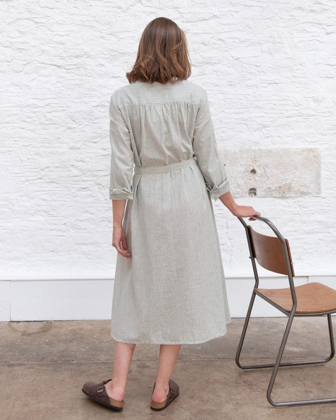 Rita Striped Shirt Dress from BIBICO