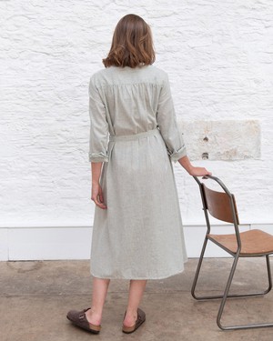 Rita Striped Shirt Dress from BIBICO