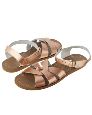 Rose Gold Leather Sandals from BIBICO