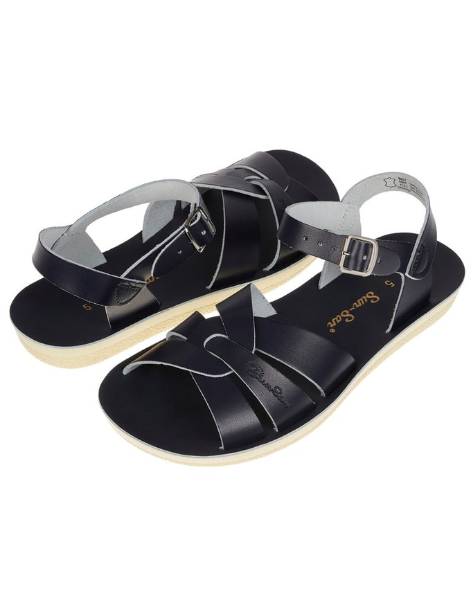 Navy Leather Sandals from BIBICO