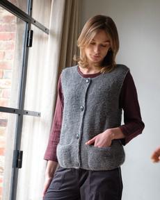 Elaine Cropped Waistcoat via BIBICO