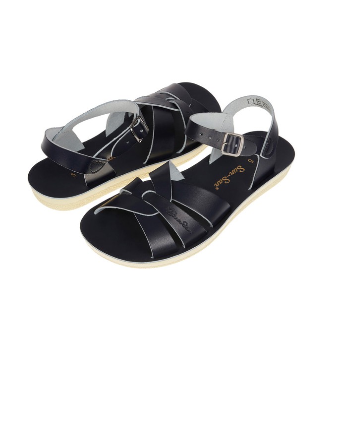 Navy Leather Sandals from BIBICO