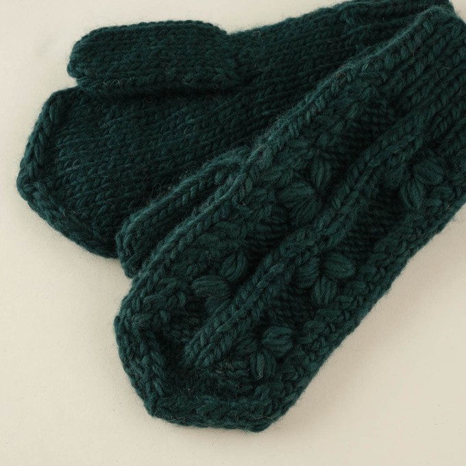 Klara Knitted Wool Mittens from BIBICO