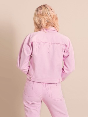 Classic Mom Jeans, Upcycled Cotton, in Pink from blondegonerogue