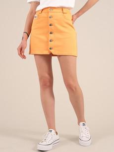 Rogue Mini Skirt, Organic Cotton, in Peach Orange via blondegonerogue
