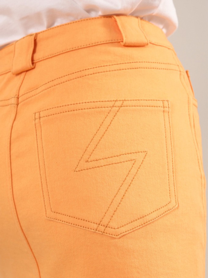 Rogue Mini Skirt, Organic Cotton, in Peach Orange from blondegonerogue