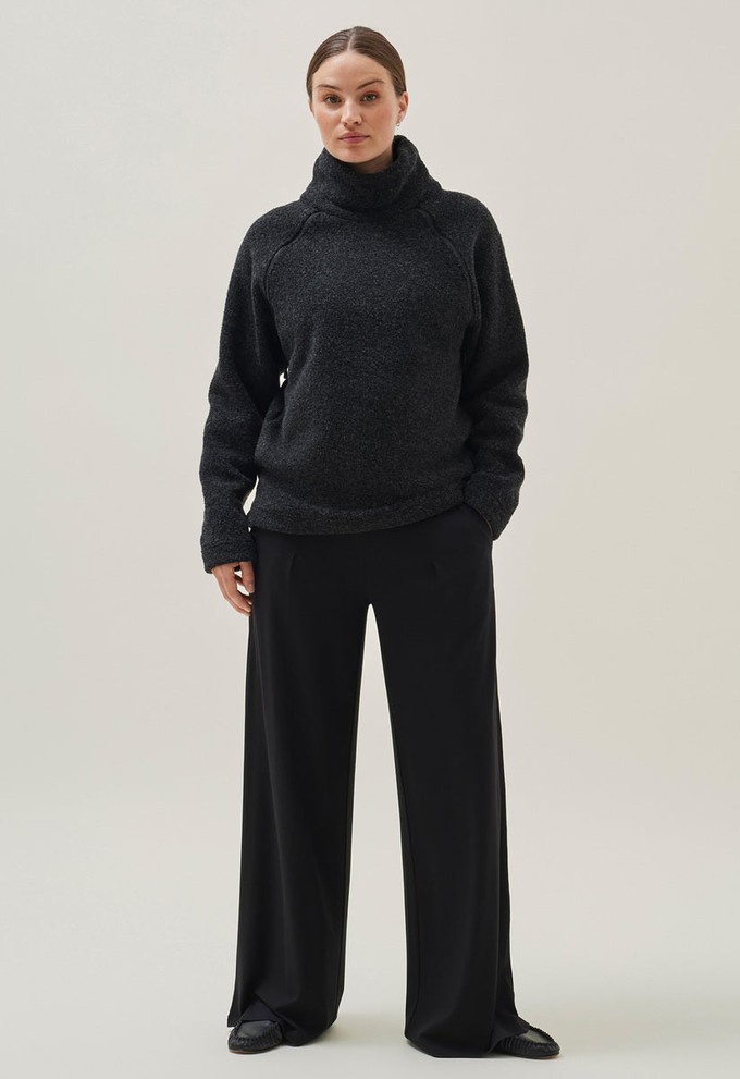 Weiche Umstandshose mit weitem Bein - Schwarz from Boob Design
