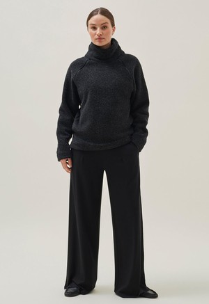 Weiche Umstandshose mit weitem Bein - Schwarz from Boob Design