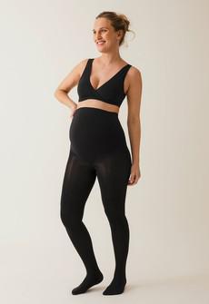 Umstandsstrumpfhose - Schwarz via Boob Design