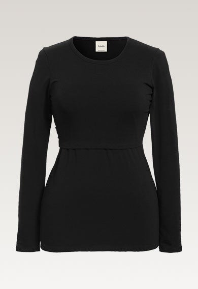 Langarm-Stillshirt - Schwarz from Boob Design