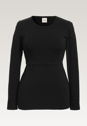 Langarm-Stillshirt - Schwarz from Boob Design