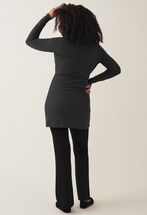 Stillkleid aus Merinowolle - Dark Grey Melange from Boob Design