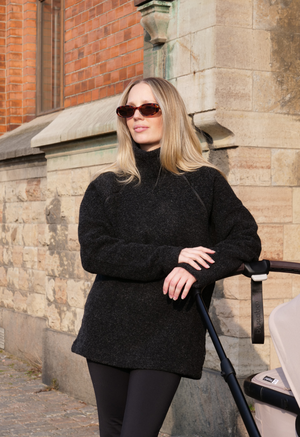 Fleecepullover Wolle - Schwarz from Boob Design