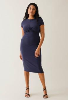 Umstands-Partykleid mit Stillöffnung - Navy via Boob Design