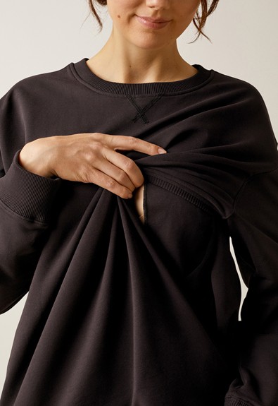 Oversized Umstandssweatshirt mit Stillfunktion from Boob Design