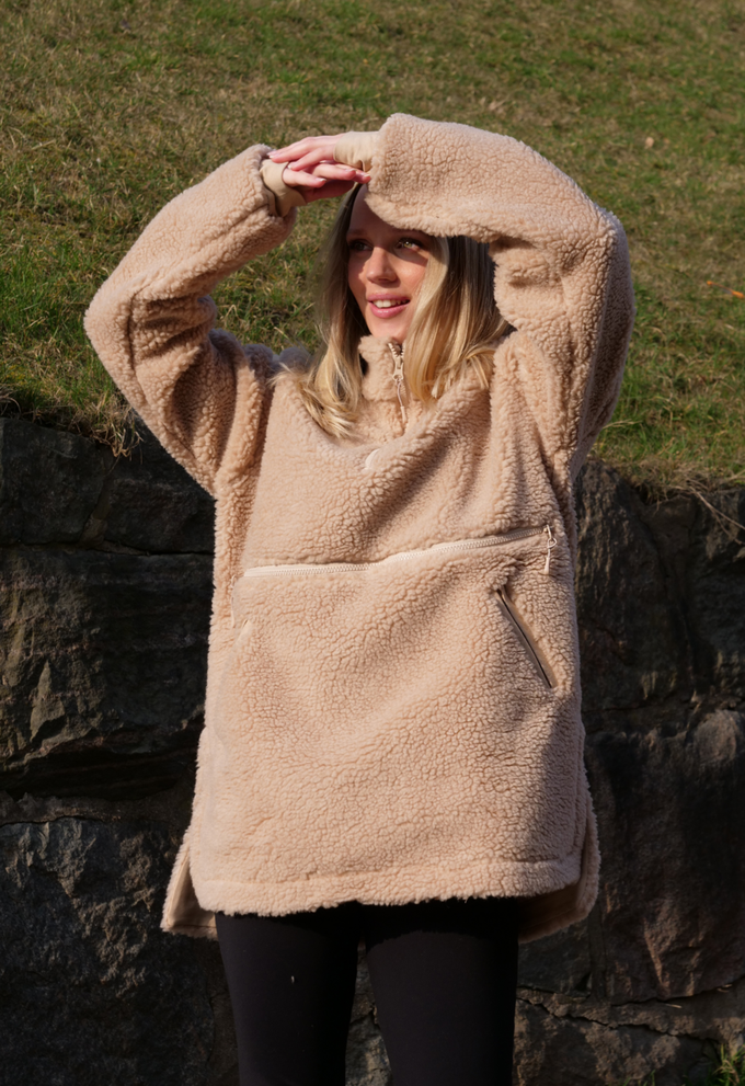 Pile Fleecepullover - Beige from Boob Design