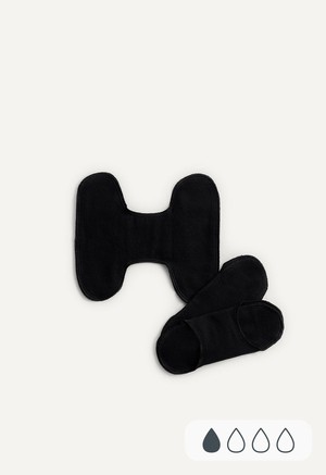 Waschbare Slipeinlagen - Snap Free - Schwarz from Boob Design