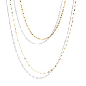 THE ELEGANT NECKLACE STACK - 18k gold plated from Bound Studios